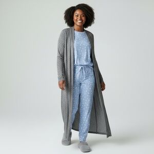 🌟 Lane Bryant/Cacique Space-Dyed Open-Front Robe | 26/28 🌟